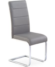 K-85 étkezőszék, szürke/króm színű, 42x56x100x46 cm HM1150
