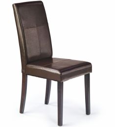 KERRY BIS fa étkezőszék, sötétbarna/wenge színű, 45x46x95x46 cm HM1381