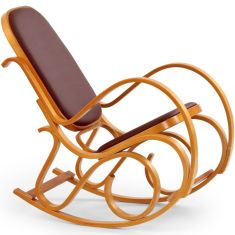 MAX fa hintaszék, égerfa/barna, 52x90x95 cm HM0642