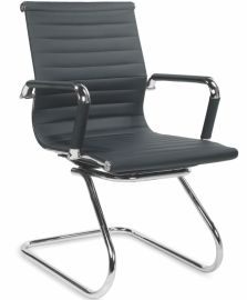 PRESTIGE SKID irodai szék, fekete/króm színű, 61x55x88x46 cm HM0915