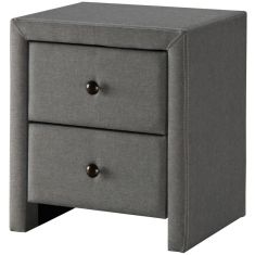 PRIMA 2 fiókos éjjeliszekrény, szürke színű, 48x41x54 cm HM0591