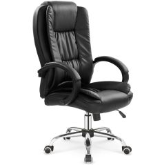 RELAX főnöki forgószék, TILT mechanika, fekete, 64x75x110-118x46-54 cm HM0924