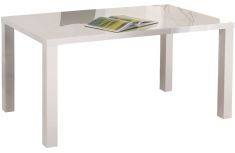 RONALD bővíthető étkezőasztal, fehér, 120-160x80x75 cm HM0080