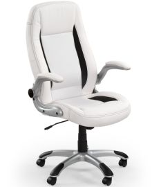 SATURN főnöki forgószék, TILT mech., állítható karfa, fehér, 67x65x112-120x44-52 cm HM0930