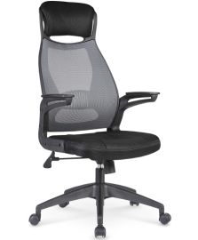 SOLARIS forgószék, TILT mechanika, fekete/szürke színű, 58x62x116-124x42-50 cm HM0994