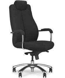SONATA XXL főnöki forgószék, MULTIBLOCK mechanika, fekete/króm, 51x54x119-129x46-56 cm HM1106