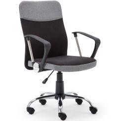 TOPIC forgószék, fekete/szürke, 57x60x94-104x45-55 cm, HM1762