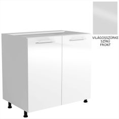 VENTO elemes konyhabútor, alsószekrény, 2 ajtós, szürke/fehér, 80x82x52 cm HM0183
