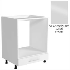 VENTO elemes konyhabútor, beépíthető sütő szekrény, 1 fiók, szürke/fehér, 60x82x52 cm HM0213