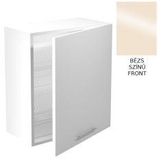 VENTO elemes konyhabútor, felső szekrény, edényszárítóval, bézs/fehér, 60x72x30 cm, HM1456