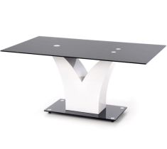 VESPER étkezőasztal, fekete/fehér, 160x90x76 cm HM0108