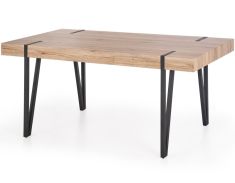 YOHANN étkezőasztal, san remo tölgy/fekete színű, 170x90x76 cm, HM1439