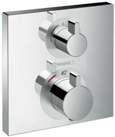 Hansgrohe Ecostat Square falba építhető termosztátos csaptelep, elzárószelep, 2 fogyasztó 15714000