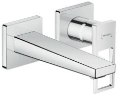 Hansgrohe Metropol 2-lyukú fali mosdó csaptelep loop fogantyúval, króm 74525000