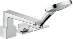 Hansgrohe Metropol 3-lyukú kádtöltő csaptelep peremre szerelhető, loop fogantyúval 74550000