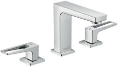Hansgrohe Metropol 3-lyukú mosdó csaptelep 110, Push-Open lefolyóval, loop fogantyúval 74514000