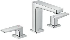Hansgrohe Metropol 3-lyukú mosdó csaptelep 110, Push-Open lefolyóval, normál fogantyúval32514000