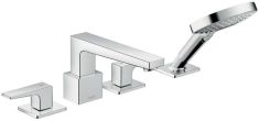 Hansgrohe Metropol 4-lyukú kádtöltő csaptelep peremre szerelhető, normál fogantyúval 32552000