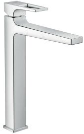 Hansgrohe Metropol magasított mosdó csaptelep, loop fogantyúval, Push-Open lefolyóval, króm 74512000
