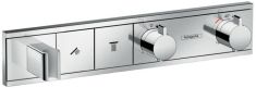 Hansgrohe RainSelect falba építhető zuhany csaptelep külső rész, 2 fogyasztó, króm 15355000