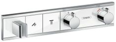 Hansgrohe RainSelect falba építhető zuhany csaptelep külső rész, 2 fogyasztó, fehér-króm 15355400