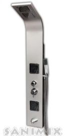 Sanimix hidromasszázs zuhanypanel, 140x20 cm, mattkróm LP8120