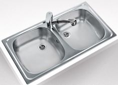 Teka Industry E-modell 800.440 2B rozsdamentes mosogatótálca, matt 80x44 cm 10103041