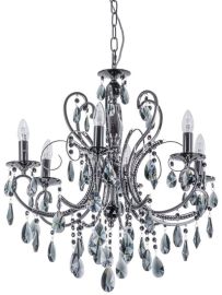 Italux BAROCCO kristály csillár, E14, 6x40W, fekete