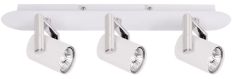 Italux BLAND mennyezeti spot lámpa, GU10, 3x35W, króm/fehér