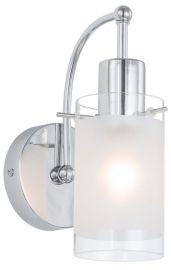 Italux BLEND fali lámpa, E27, 1x60W, króm/fehér