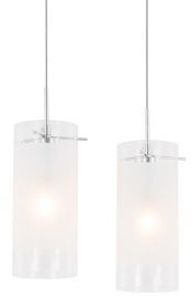 Italux BLEND függőlámpa, E27, 2x60W, króm/fehér