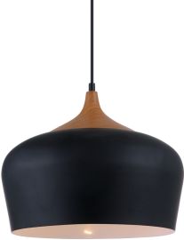 Italux BRITTA függőlámpa d35 cm, E27, 1x60W, fekete