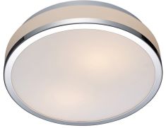 Italux CAMRY kerek mennyezeti lámpa d25 cm, E27, 1x60W, króm/fehér