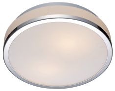 Italux CAMRY kerek mennyezeti lámpa d35 cm, E27, 2x60W, fehér/króm