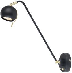 Italux CHARISSA fali lámpa, GU10, 1x35W, arany/fekete