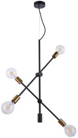 Italux EDMOND függőlámpa, E27, 4x60W, arany/fekete