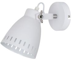 Italux FRANKLIN fali lámpa, E27, 1x60W, matt króm/fehér