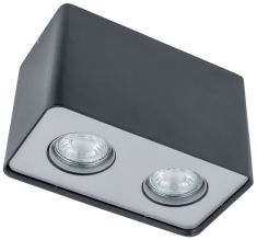 Italux HARRIS mennyezeti spot lámpa 10x19 cm, GU10, 2x50W, fekete