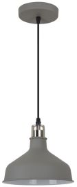 Italux HOOPER függőlámpa, E27, 1x60W, matt króm/szürke