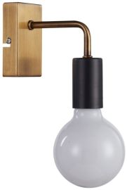 Italux IRINA fali lámpa, E27, 1x60W, arany/fekete