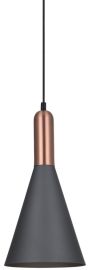 Italux KHALEO függőlámpa, E27, 1x60W, réz/szürke