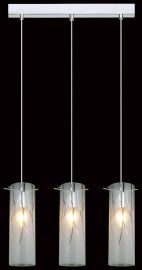 Italux KOSMA függőlámpa, E14, 3x40W, króm/fehér