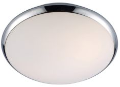 Italux KREO mennyezeti lámpa d30.5 cm, LED, 2x60W, króm/fehér