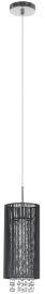 Italux LANA függőlámpa kristály dekorral, E14, 1x40W, króm/fekete