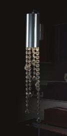 Italux LARIX fali lámpa kristály dekorral, GU10, 1x35W, króm/ezüst