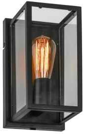 Italux LAVERNO fali lámpa, E27, 1x60W, fekete