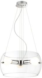 Italux LEMIO függőlámpa d37.5 cm, E27, 3x60W, króm
