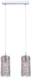 Italux LINTON függőlámpa, E14, 2x40W, ezüst/króm