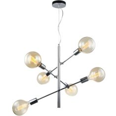 Italux MADALYN függőlámpa, E27, 6x40W, króm