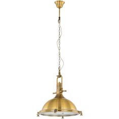 Italux MADISON függőlámpa, d40cm, E27, 1x60W, antik réz